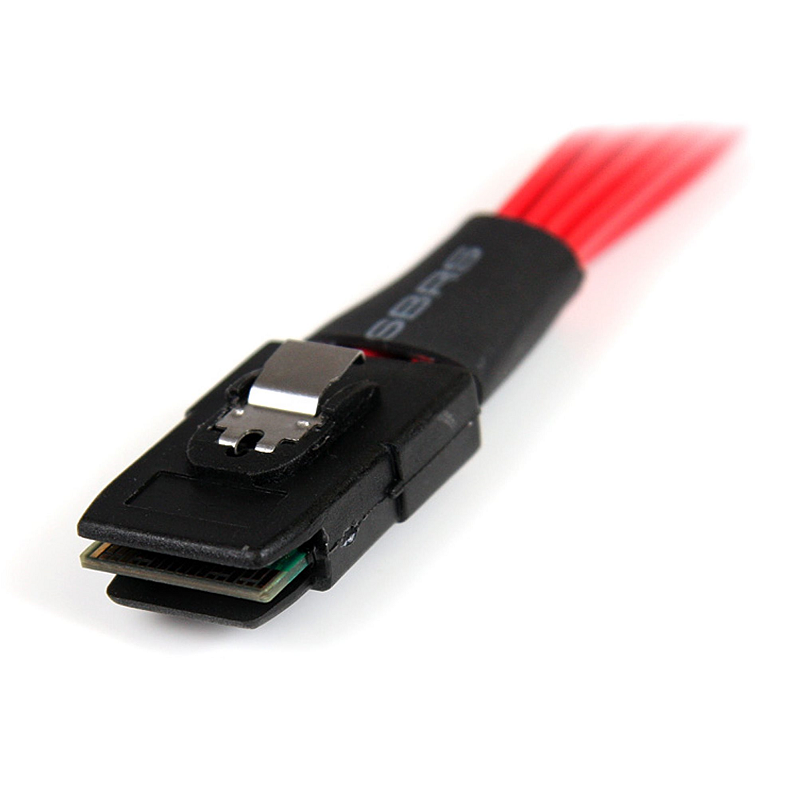 StarTech SAS8087S410 1m Serial Attached SCSI SAS Cable - SFF-8087 to 4x Latching SATA